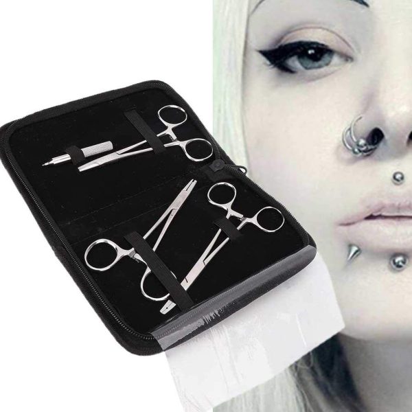 1 Set Professional Asepsis Stainless Steel Ear Nose