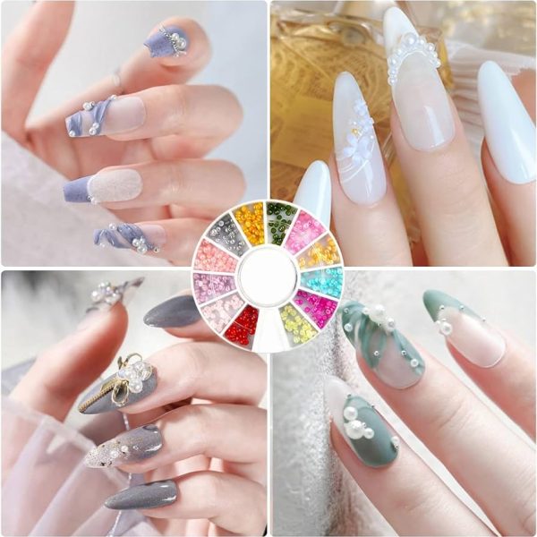 10 Wheels nail art decor accessories Nail Rhinestones Premium Manicure