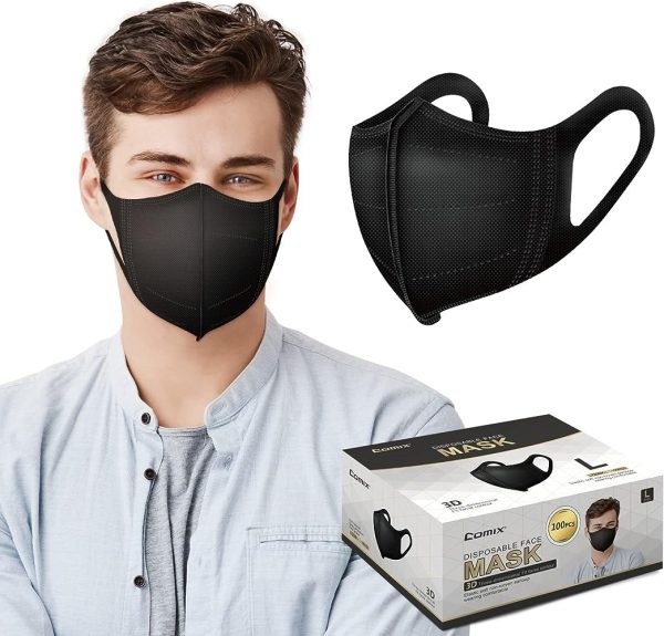 100 PCS 3-Layer Non-Woven Disposable Masks for personal protection