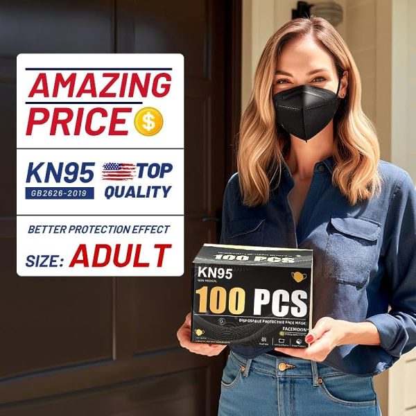 100 Pcs KN95 Face Masks Dust Respirator n95 Mouth Masks