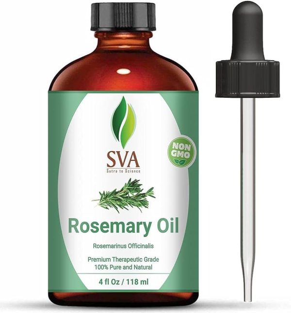 100% Pure Rosemary Essential Oil for Therapeutic Aromatherapy