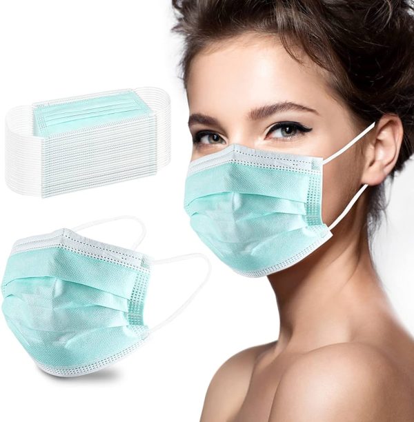 100Pcs Medical Mask 3 Layers Disposable Face Mask Healthy Care