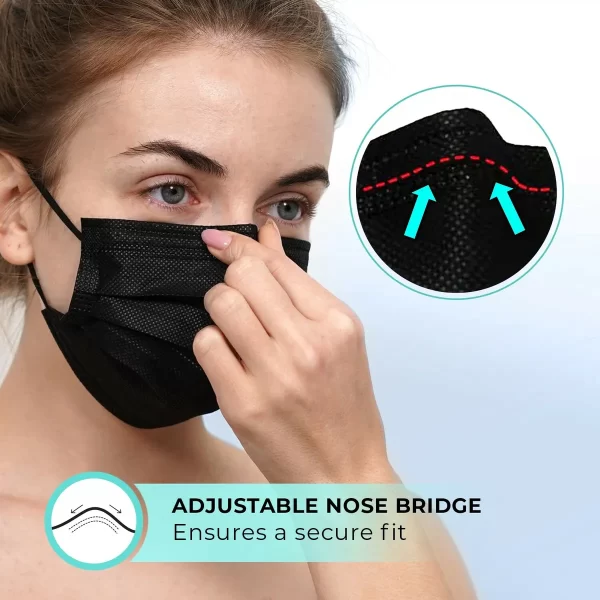 100pcs Thick Disposable Anti-Dust Face Mask with Earloop for Nail Salons