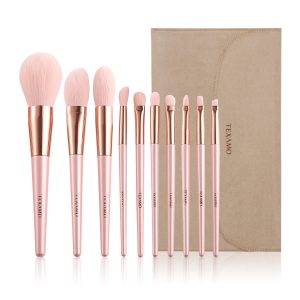 10Pcs Pink Premium Quality Makeup Brush Set