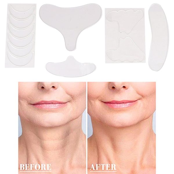 11 Pcs Reusable Silicone Chest Pads,Silicone Neck Pad Forehead Pad Set