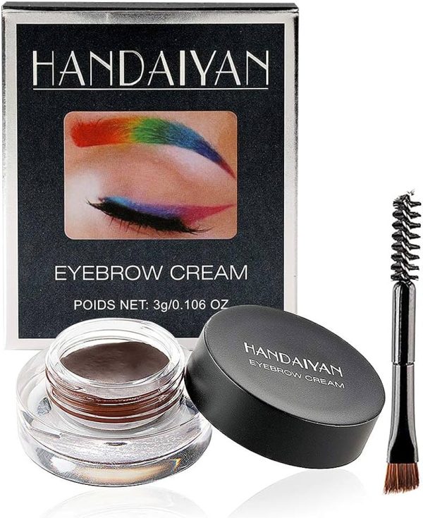 12-color waterproof multifunctional eyebrow cream and eyeliner cream