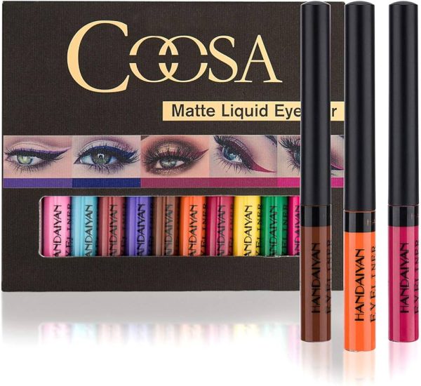 12 Colors Matte Colorful Liquid Eyeliner