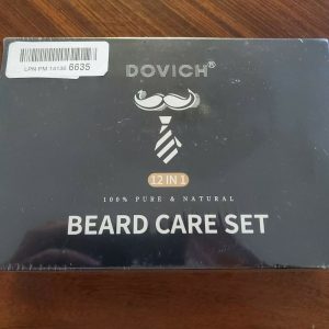 12 In 1 Beard Grooming Care Kit For Men, Dovich 100% Natural Beard Oil