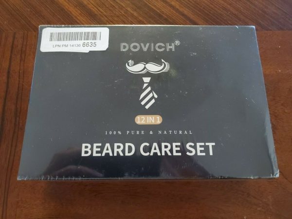 12 In 1 Beard Grooming Care Kit For Men, Dovich 100% Natural Beard Oil