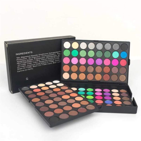 120 Vivid Colors Mini Eyeshadow Palette Matte and Shimmer