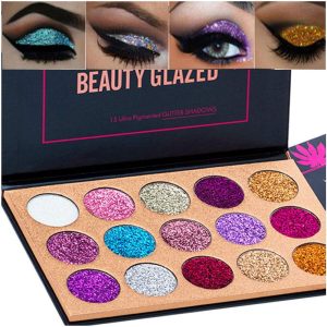 15 Colors Shimmer Matte Glitter Eyeshadow Makeup Palette Highly Pigmented
