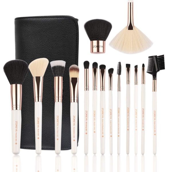 15pcs Rose Gold Luxury and Fashion Makeup Brushes
