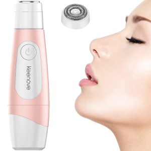 Facial Hair Removal: Painless Electric Shaver for Women with Powerful Pro. 180 Motor - Gentle and Safe Hair Remover for Face, Lips, Cheeks, and Chin