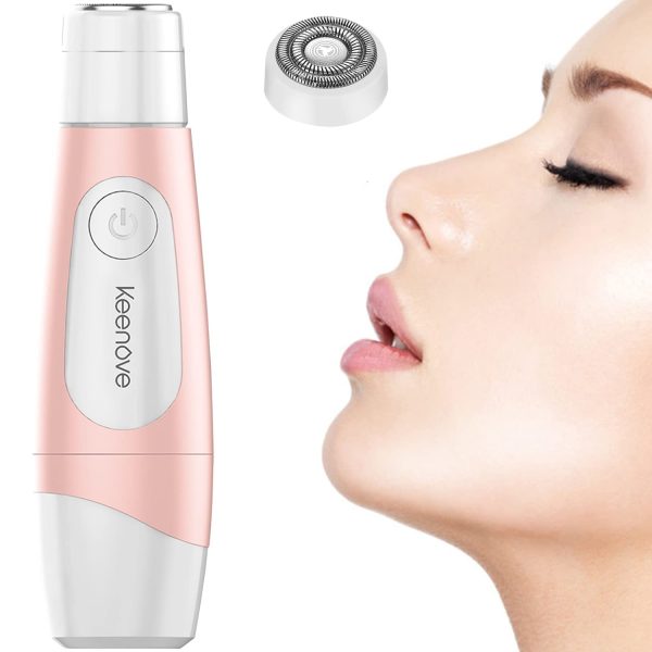 Facial Hair Removal: Painless Electric Shaver for Women with Powerful Pro. 180 Motor - Gentle and Safe Hair Remover for Face, Lips, Cheeks, and Chin