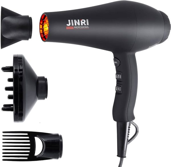 1875W Infrared Professional Salon Hair Dryer, Negative Ionic Blow Dryer