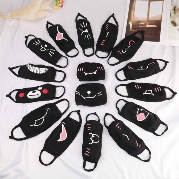 1PCSCotton Dustproof Mouth Face Mask Anime Cartoon Kpop Lucky Bear