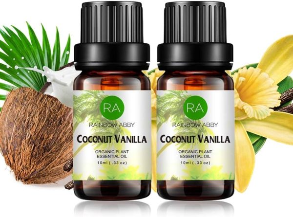 2 Bottles Coconut Essential Oil Single 100% Pure