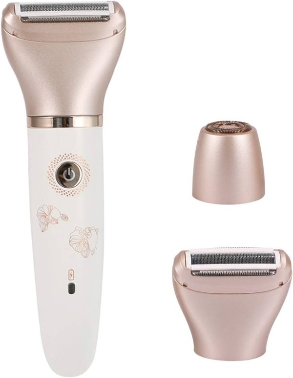 2 IN 1 Women's Rechargeable Trimmer Electric Hair Shaver Ladies Cordless Razor