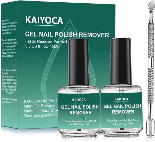 2 Pack Magic Nail Polish Remover, Removes Gel Polish Easily And Quickly