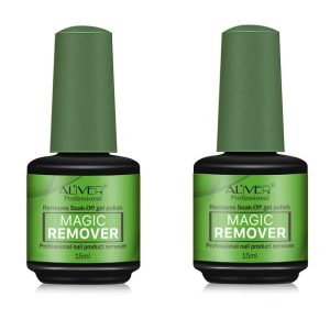 2 Pack Magic Nail Polish Remover,Quick Professional Removes Soak-Off Nail Polish