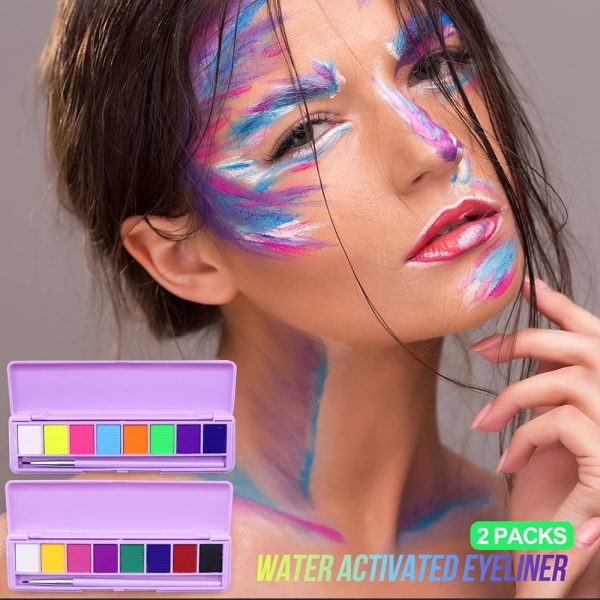 2 Pack Neon Makeup Palette Set