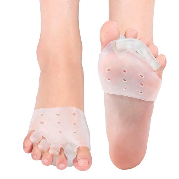 2 Pairs Gel Toe Separators Metatarsal Pads Kit