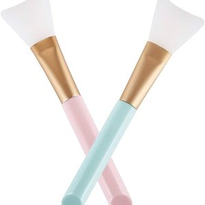 2 PCS Silicone Face Mask Brush, Mask Beauty Tool Soft Silicone Facial Mud Mask Applicator Brush