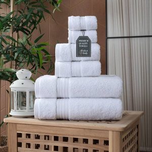 2 Piece Luxury Bath Towel Set for Bathroom