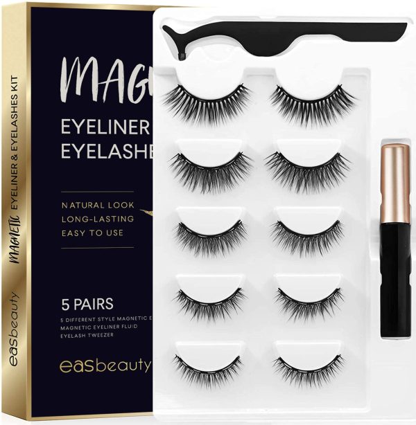 2020 Upgraded Magnetic Eyelashes and Eyeliner Kit Premium