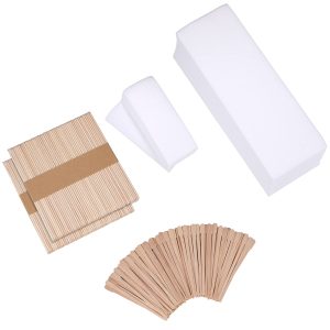 250 Pieces Wax Strips and Sticks Kit Includes Waxing Strips