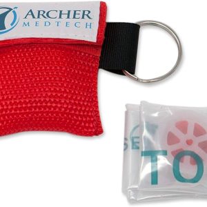 25pcs CPR Face Shield Mask Keychain Keying CPR Face Shields Pocket Mask