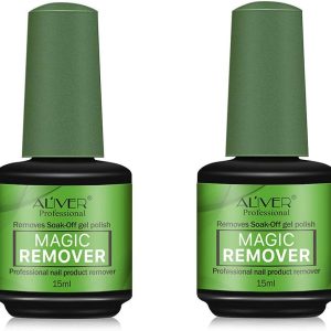 2Pack Gel Nail Polish Remover, Magic Acetone Nail Polish Remover, Easily