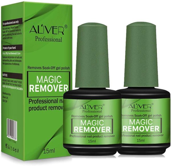 2Pack Magic Nail Polish Remover, Professional Easily & Quickly Removes