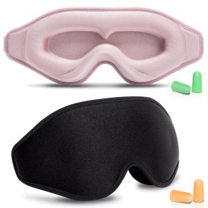 2Pack Upgraded Sleep Eye Mask for Women Men