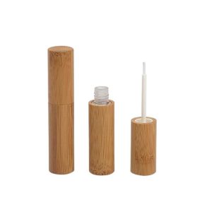 2Pcs 4ml Bamboo Eyeliner Vials Tube with Wand Applicators Empty Eyelashes