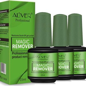 3pcs Magic Nail Polish Remover,Professional Removes Soak-Off Base Matte