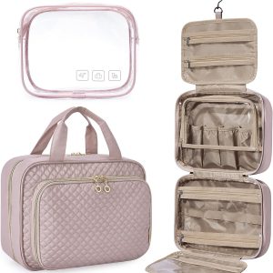 4 Set of Cosmetic Bag Luxury Make Up Bag Shell Shape Toiletry Travel Bags