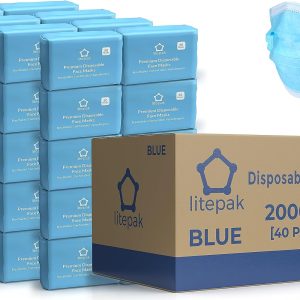 40 Pcs Professional Disposable Face Masks Medical Mouth Cover