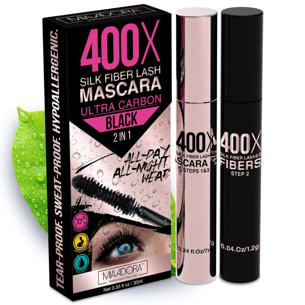 400x Silk Fiber Lash Mascara - Best for Thickening and Lengthening Eyelashes