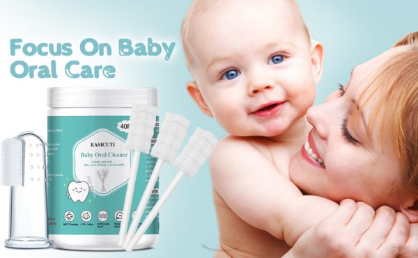 40Pcs Disposable Infant Toothbrush Clean Baby Mouth