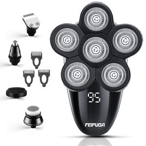 5-in-1 Electric Shaver & Grooming Kit for Men, Hair Razor for a Perfect Bald