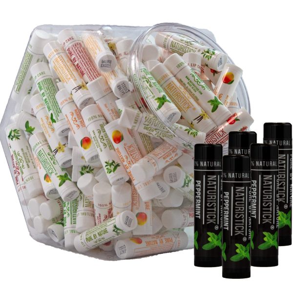 5-Pack Lip Balm Gift Set by Naturistick. Assorted Flavors. 100% Natural Ingredients.