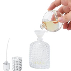 50ml Thick Clear Glass Fine Mist Spray Scent Aftershave Luxury