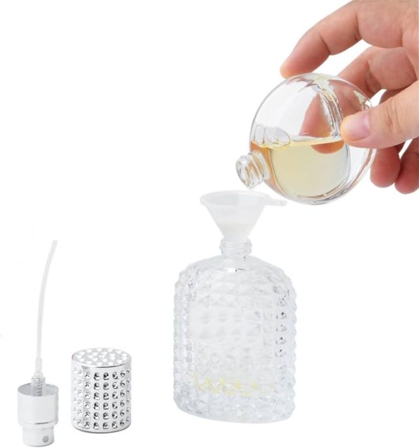50ml Thick Clear Glass Fine Mist Spray Scent Aftershave Luxury