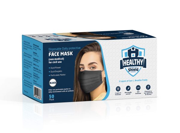 50pcs Mask Face Mouth Masks Non Woven Disposable