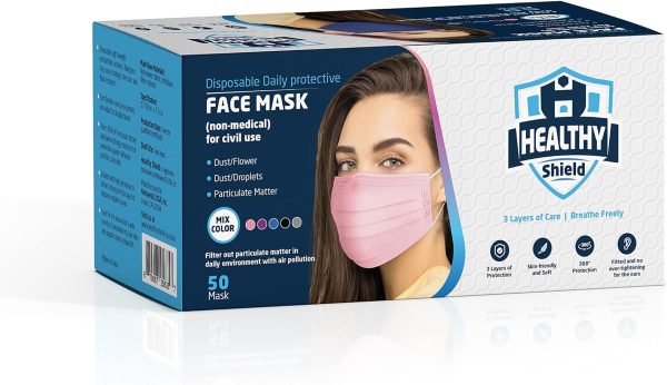 50pcs Non-Woven 3 Layer Filter Disposable Medical Mask: Your Ultimate Protection Companion