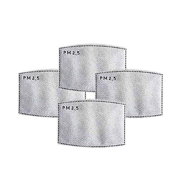 50PCS PM2.5 Replaceable Filters, Universal Activated Carbon Protective Mouth Face