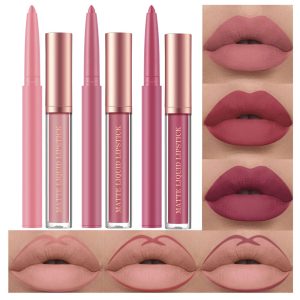 6Pcs Bestland Matte Liquid Lipstick and Lip Liner Set