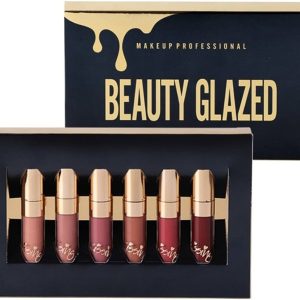 6pcs Matte Velvety Liquid Lipstick Matte Liquid Lipgloss Waterproof Lip Gloss