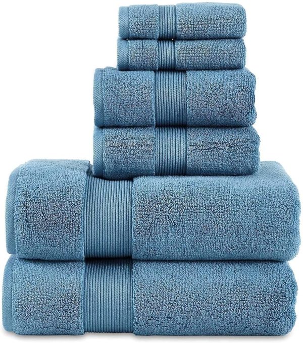 703 GSM 6 Piece Towels Set, 100% Cotton